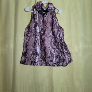 Mountain Wearhouse Women's Sleeveless Snake Print Top Size 3XL